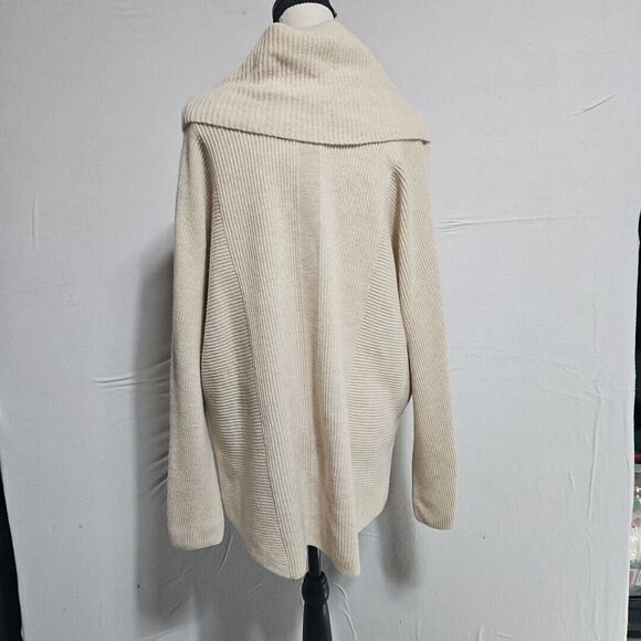 NWT J. McLAUGHLIN 100% Cashmere Cowl Neck Sweater, Lt. H Oatmeal, Verbier, XS - Picture 6 of 12